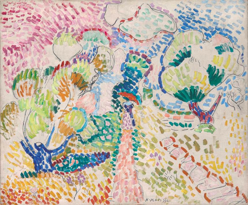 Madame Matisse in the Olive Grove (1905) Henri Matisse tablo - Dekolata