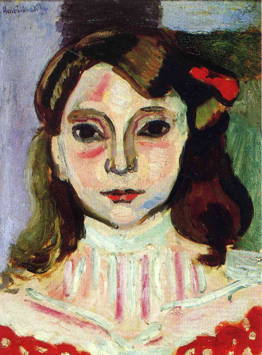 Marguerite (1906) Henri Matisse tablo - Dekolata