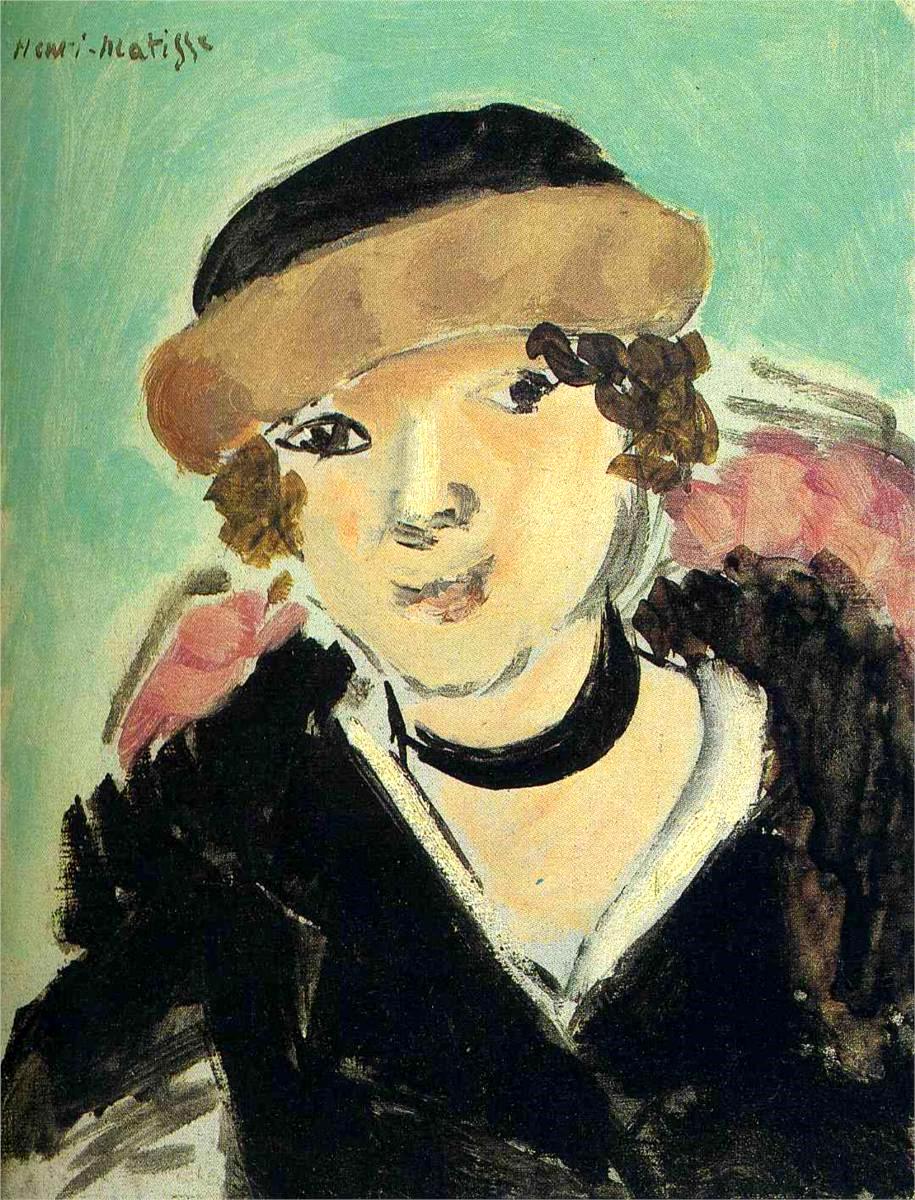 Marguerite (1918) Henri Matisse tablo - Dekolata