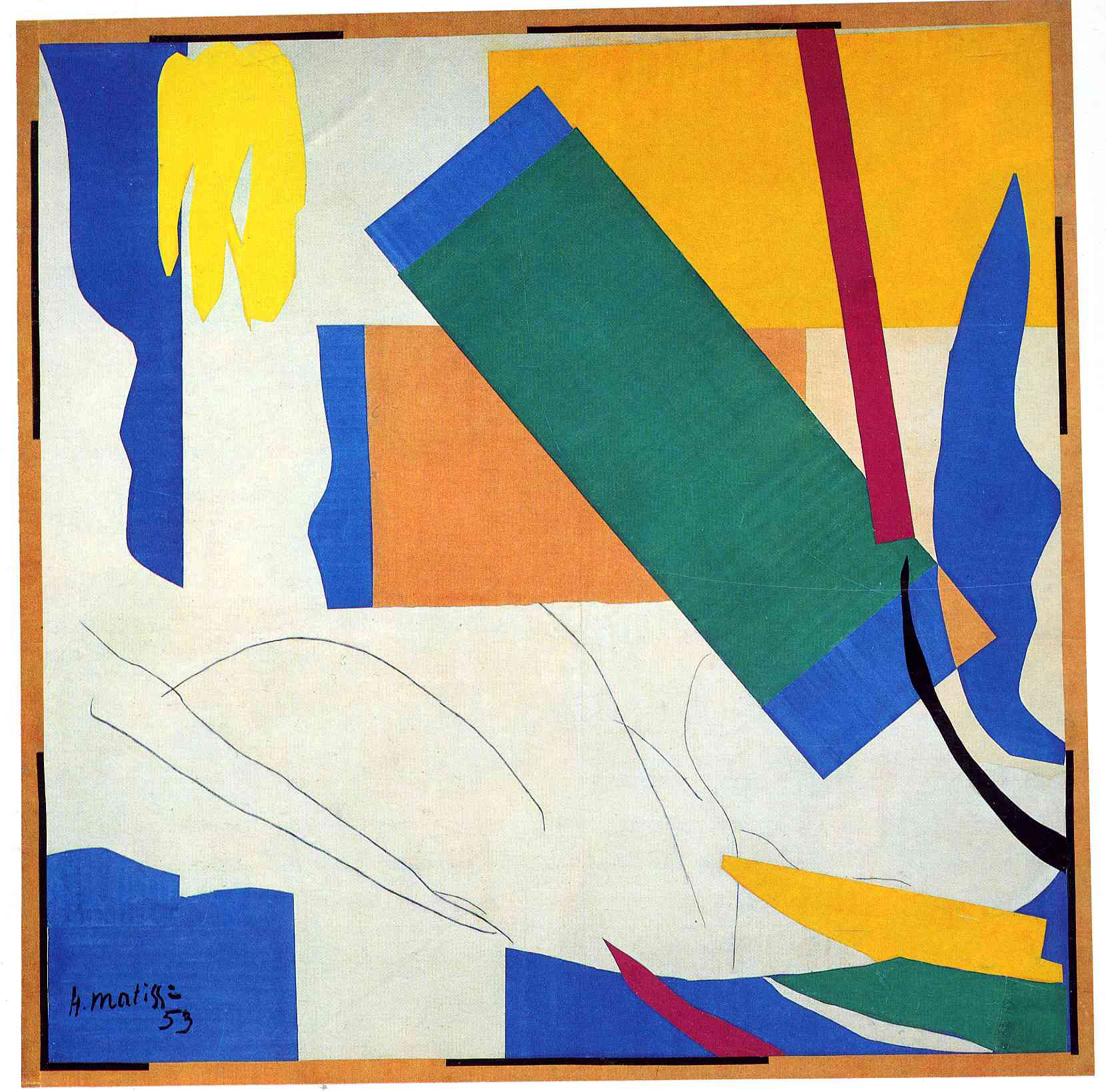 Memory of Oceania (1952) Henri Matisse tablo - Dekolata