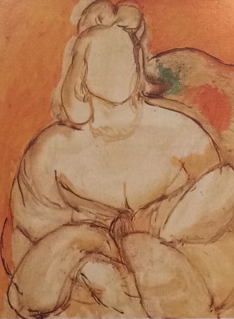 Michaela over Yellow Background (1943) Henri Matisse tablo - Dekolata