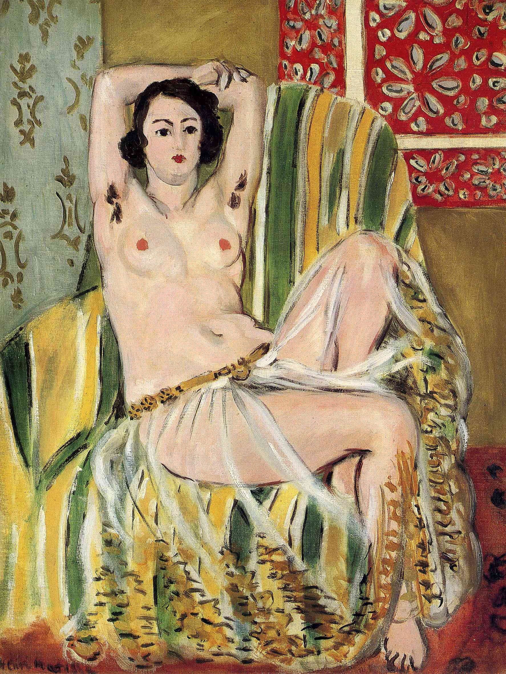 Moorish Woman with Upheld Arms (1923) Henri Matisse tablo - Dekolata