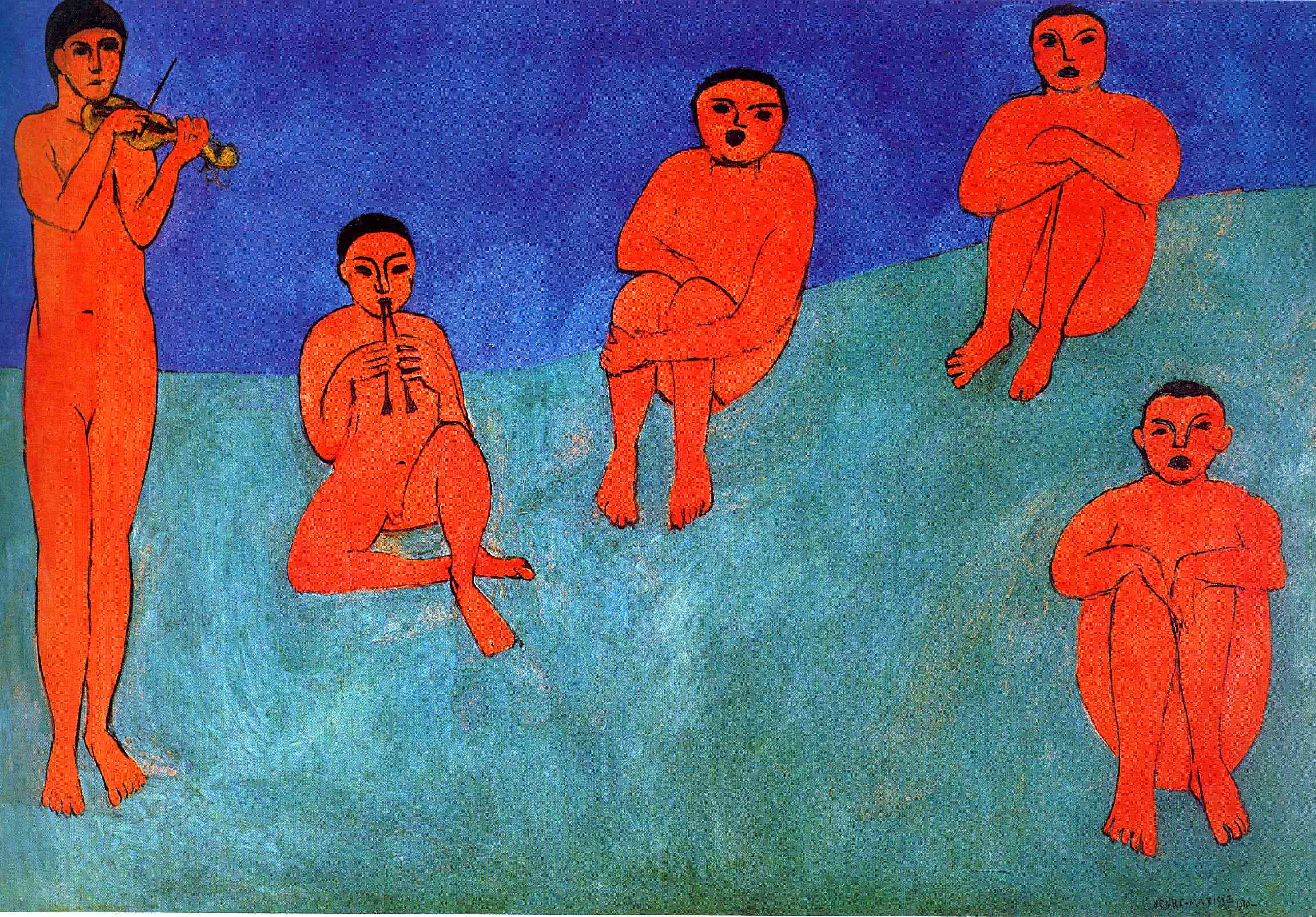 Music (1910) Henri Matisse tablo - Dekolata