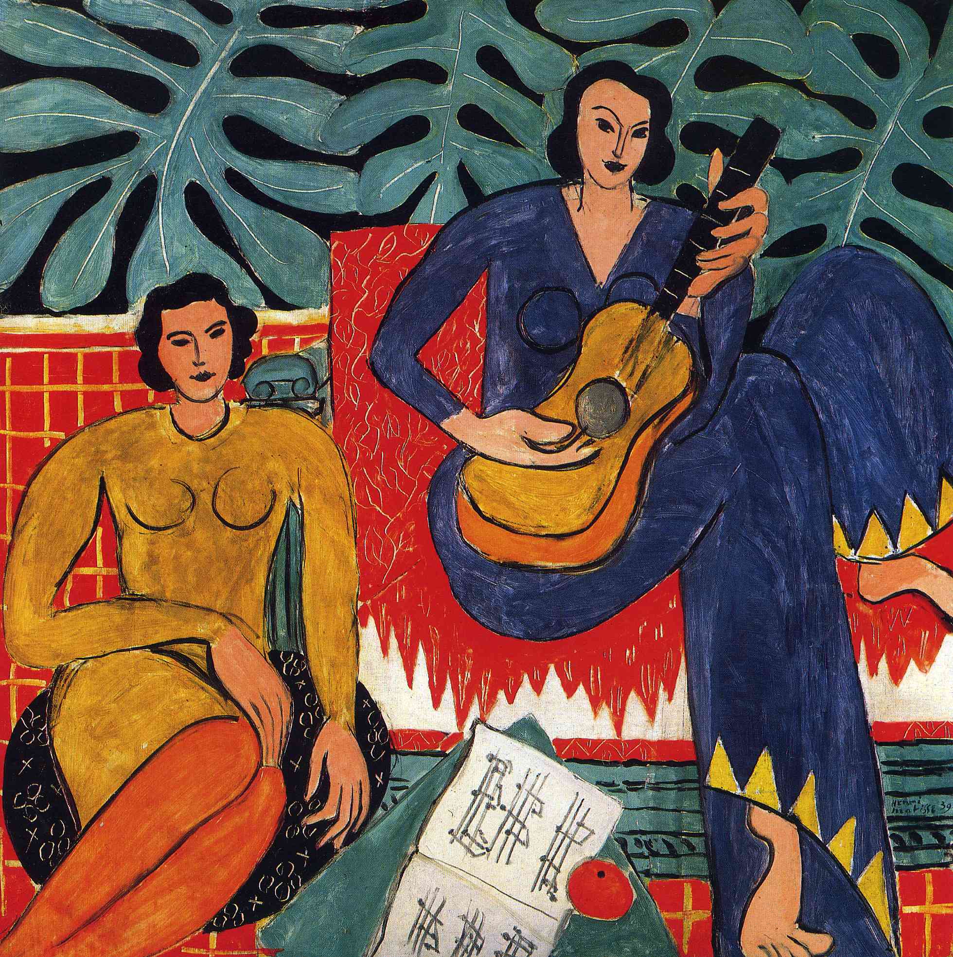 Music (1939) Henri Matisse tablo - Dekolata