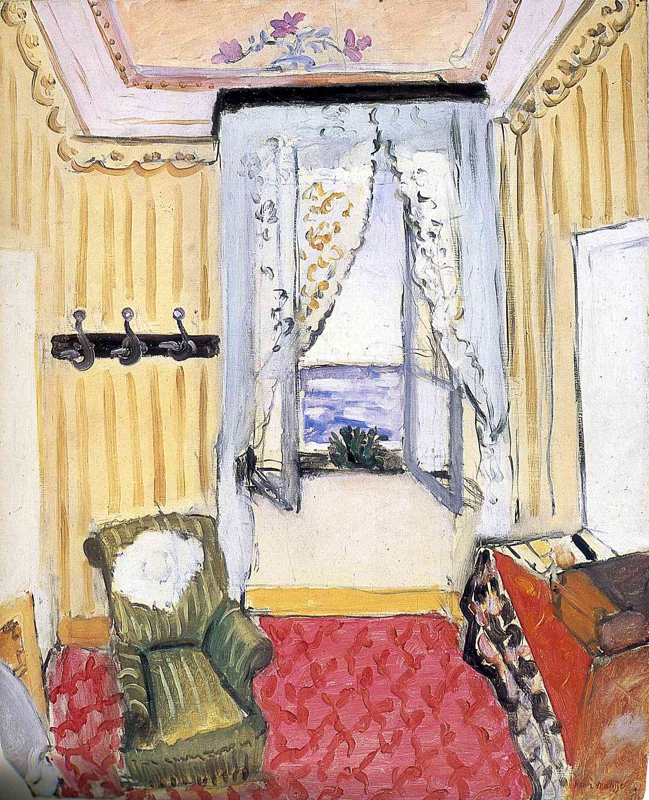My Room at the Beau Rivage (1918) – Henri Matisse Tablo