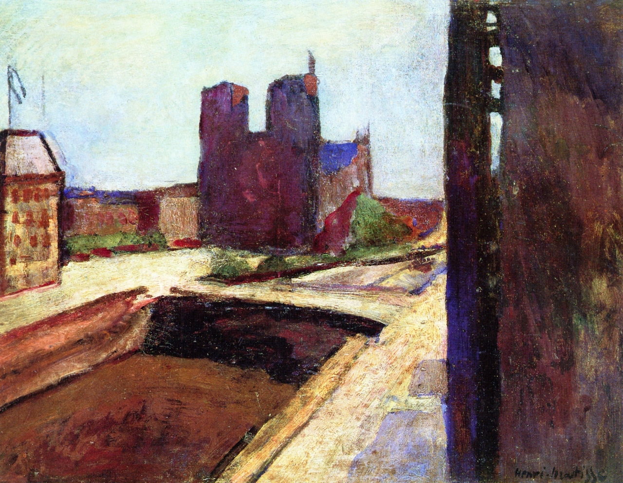 Notre Dame with Violet Walls (1902) – Henri Matisse Tablo