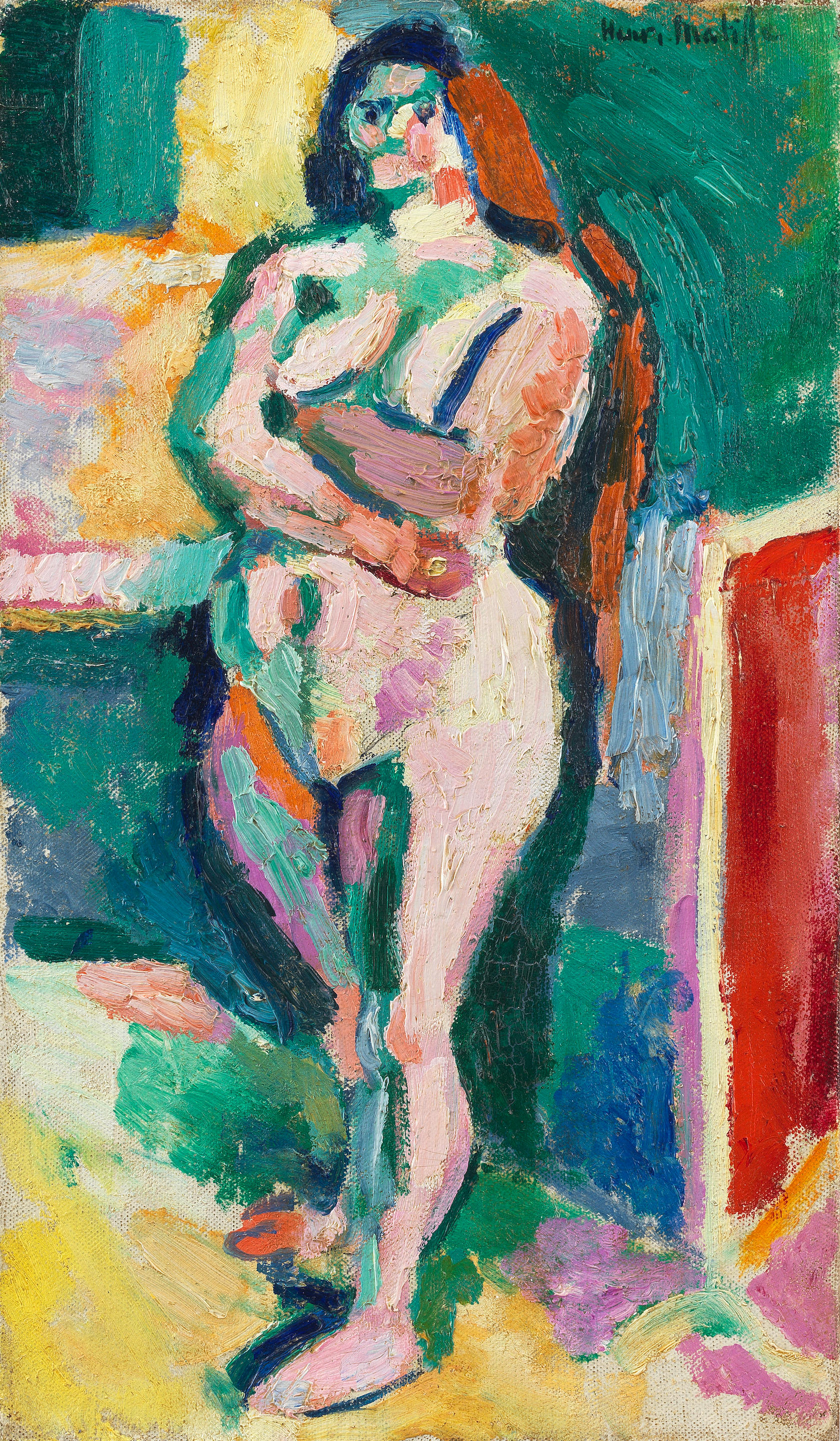 Nu (femme) Debout (1905) Henri Matisse tablo - Dekolata