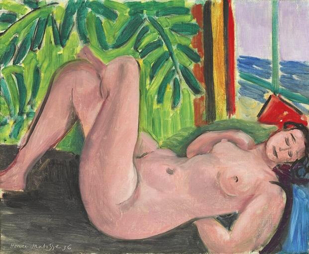 Nu Aux Jambes Croisées (1936) Henri Matisse tablo - Dekolata