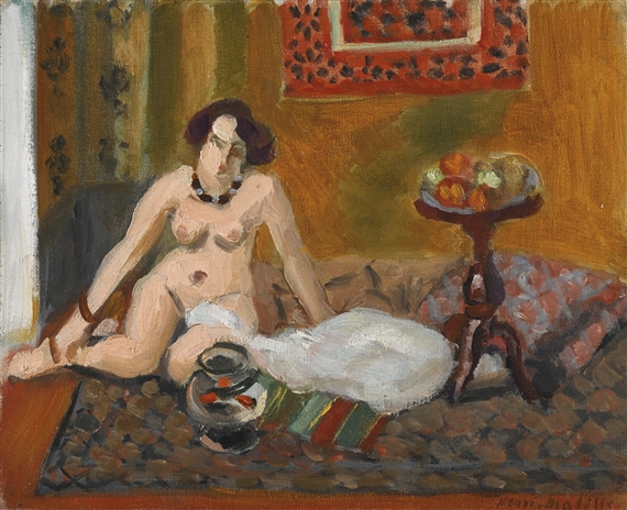 Nu Aux Poissons Rouges (1922) Henri Matisse tablo - Dekolata