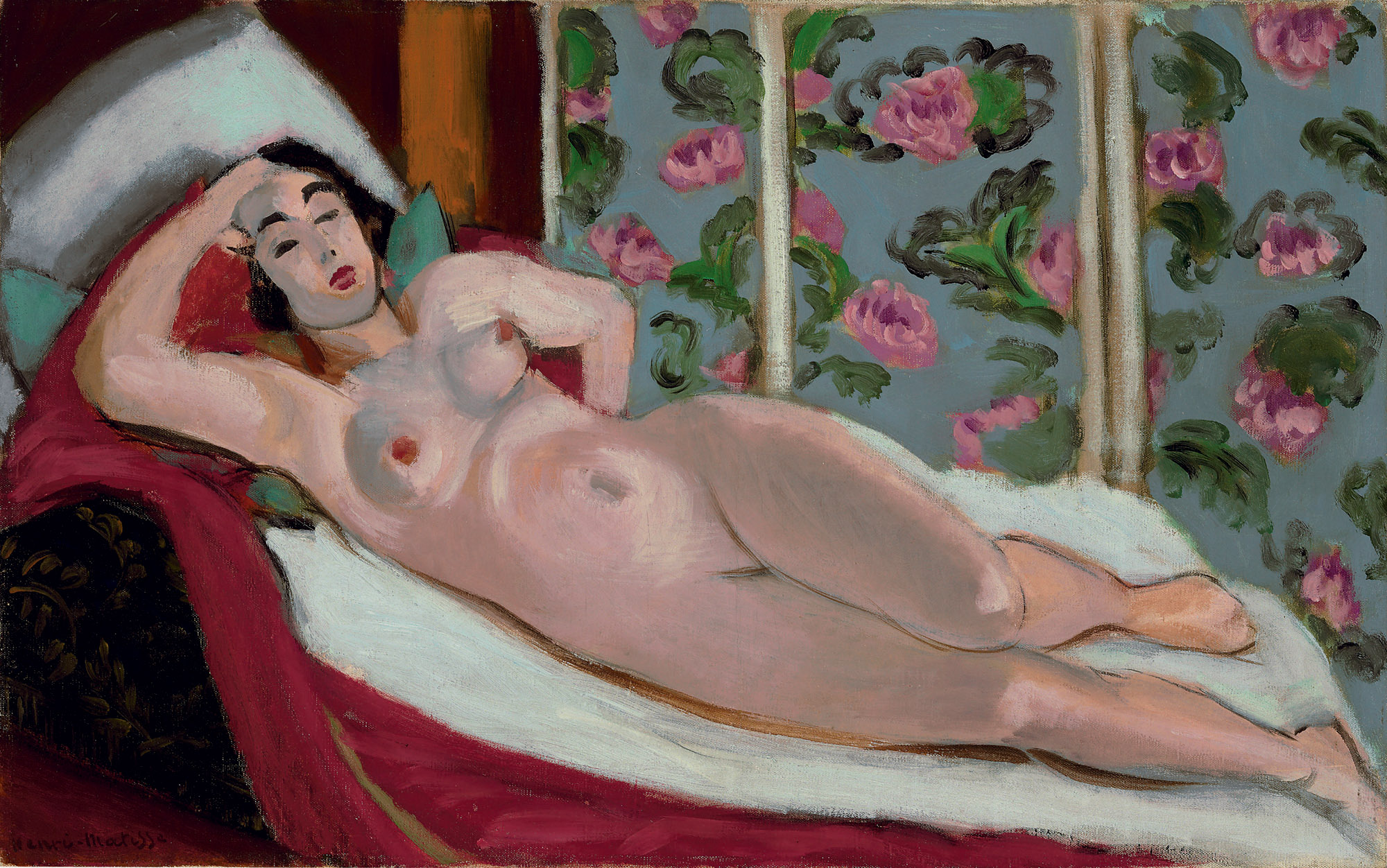Nu À La Chaise Longue (1923) Henri Matisse tablo - Dekolata