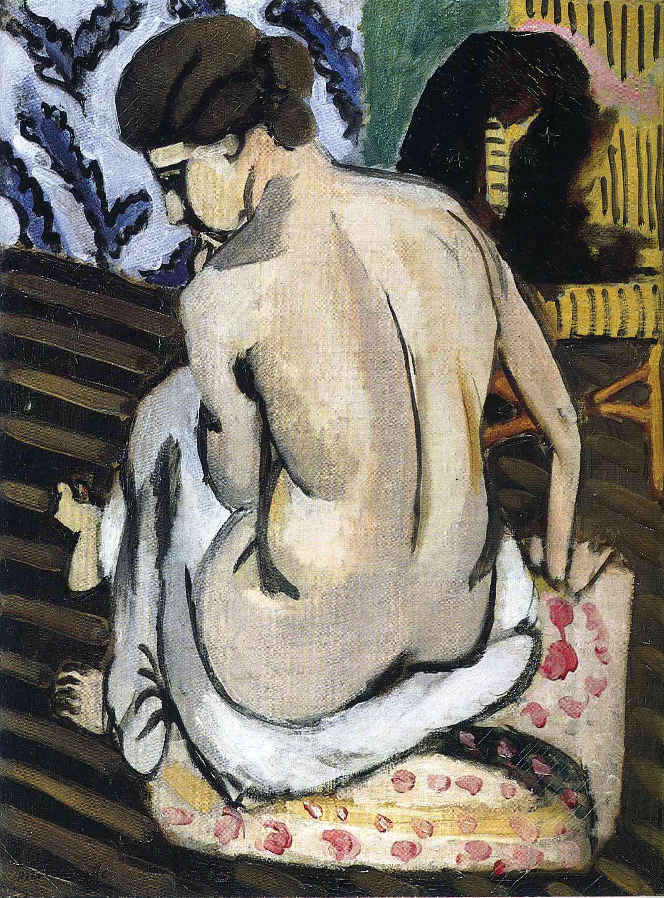 Nude's Back (1918) Henri Matisse tablo - Dekolata