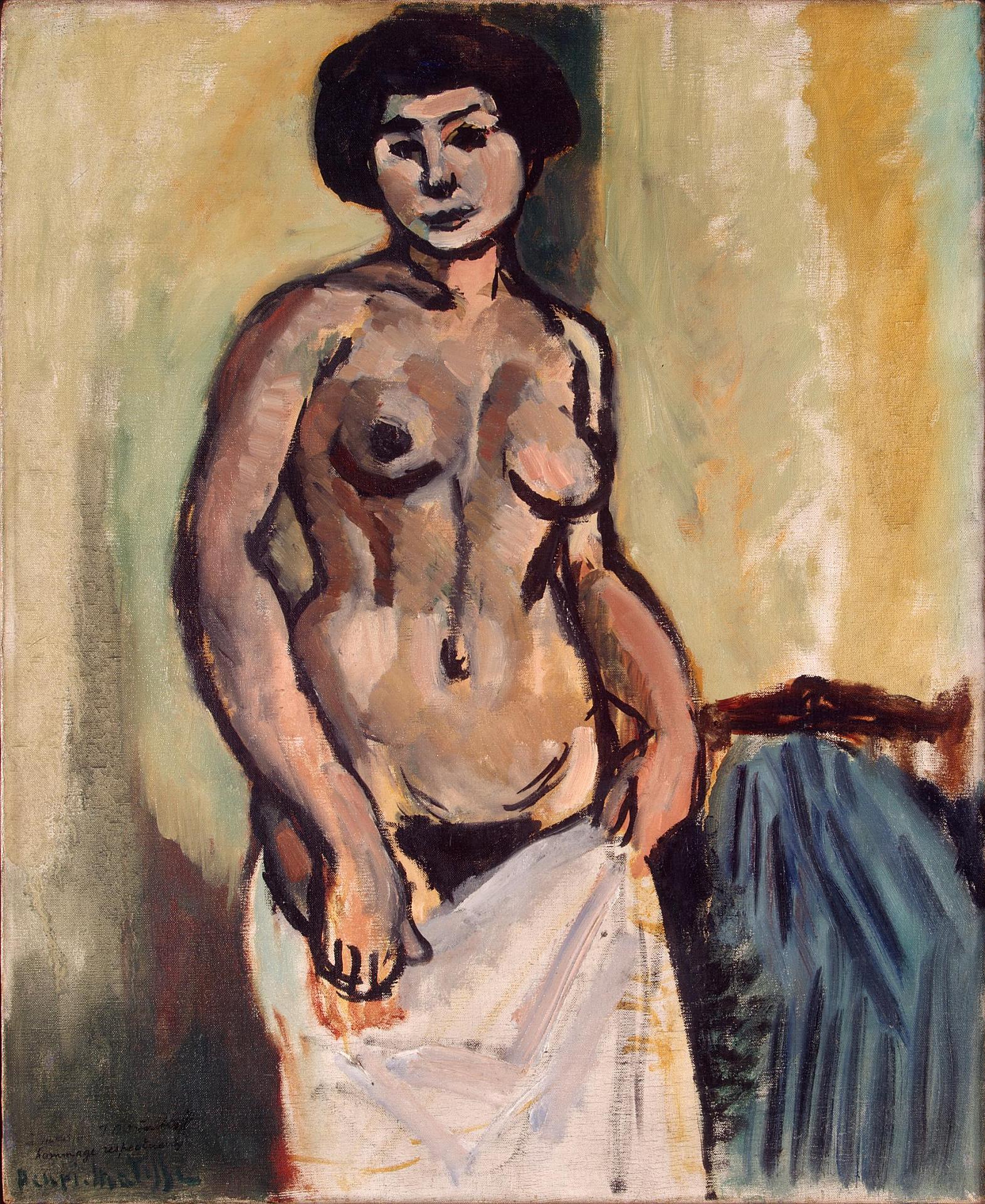 Nude, Study (1908) Henri Matisse tablo - Dekolata