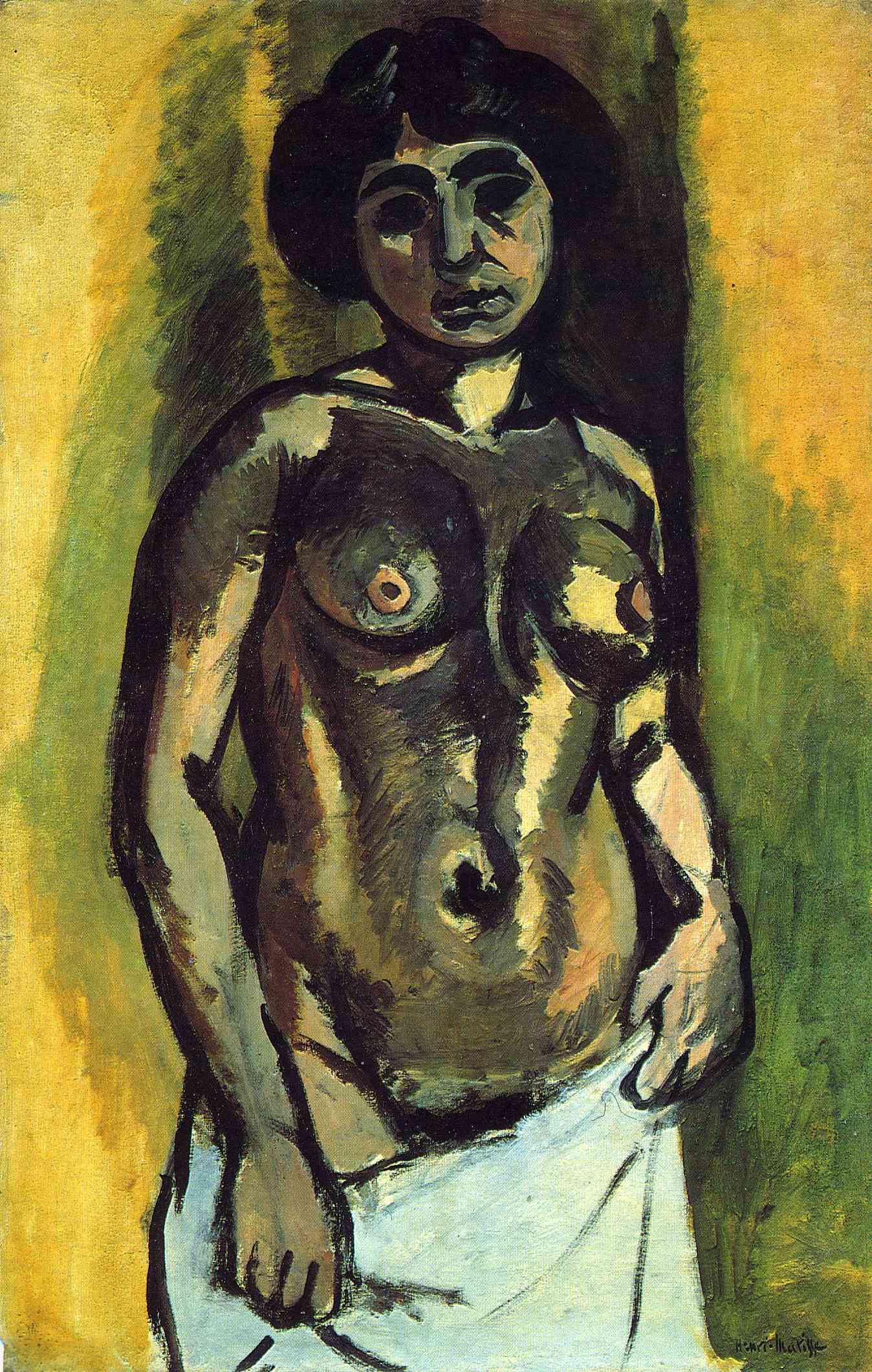 Nude (Black and Gold) (1908) Henri Matisse tablo - Dekolata
