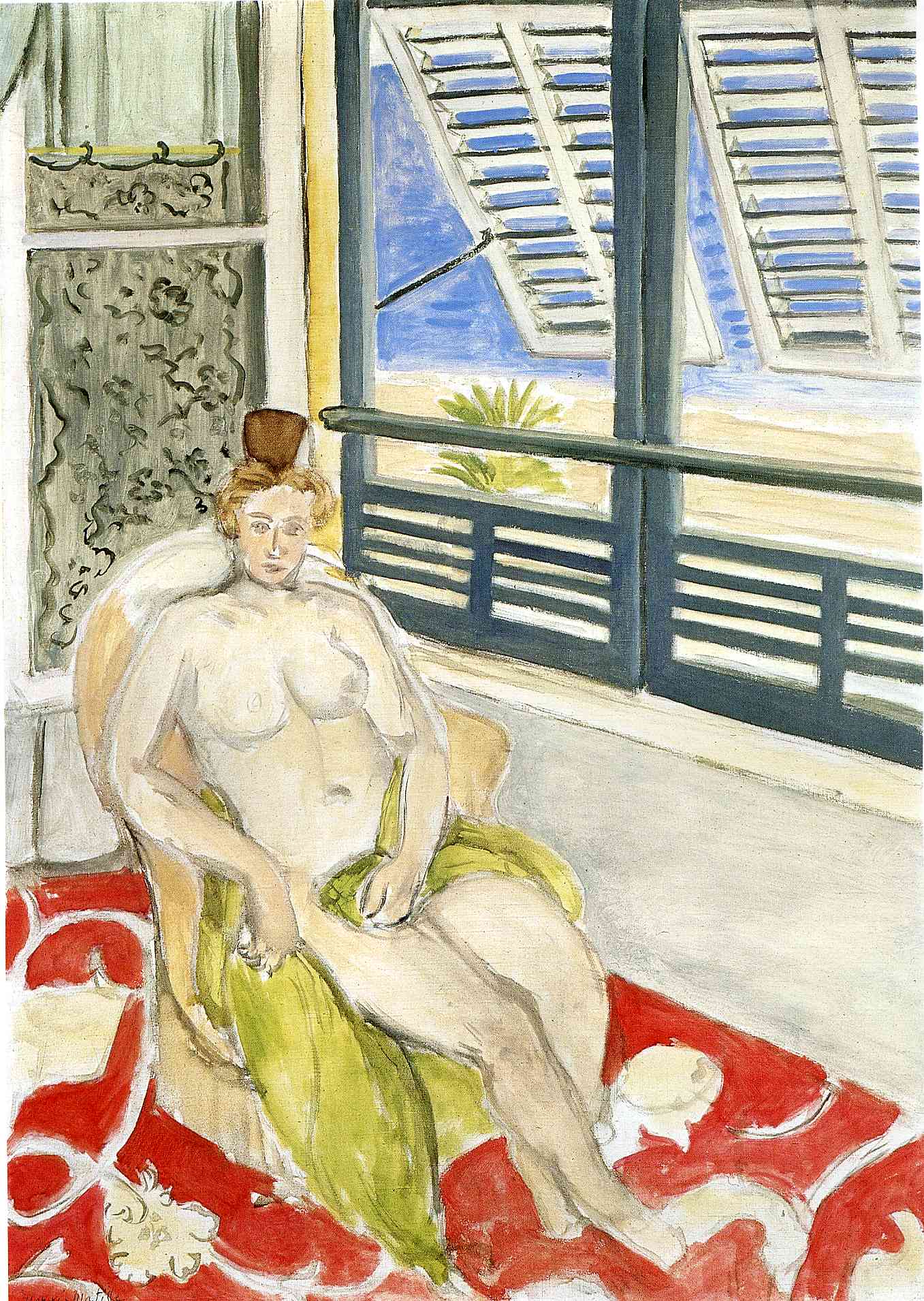 Nude (1919) Henri Matisse tablo - Dekolata