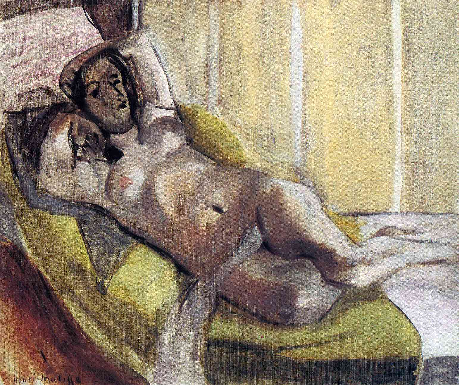 Nude Reclining on a Sofa (1923) Henri Matisse tablo - Dekolata