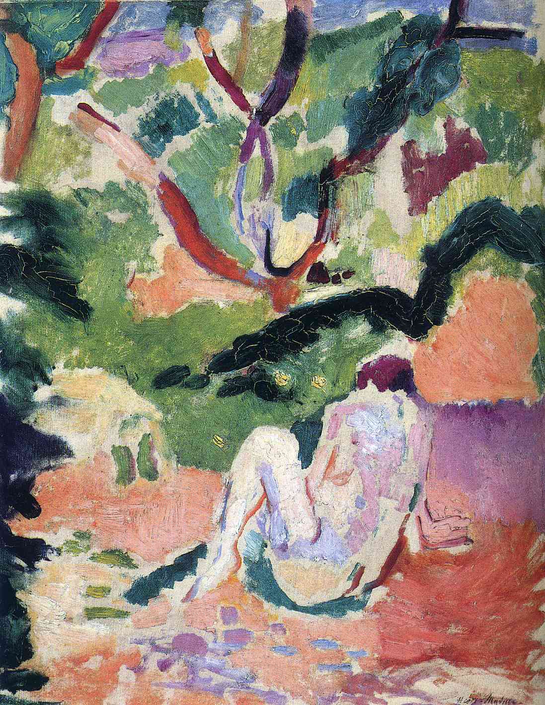 Nude in a Wood (1906) – Henri Matisse Tablo
