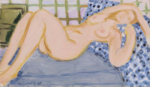 Nude on a Blue Couch (1935) Henri Matisse tablo - Dekolata