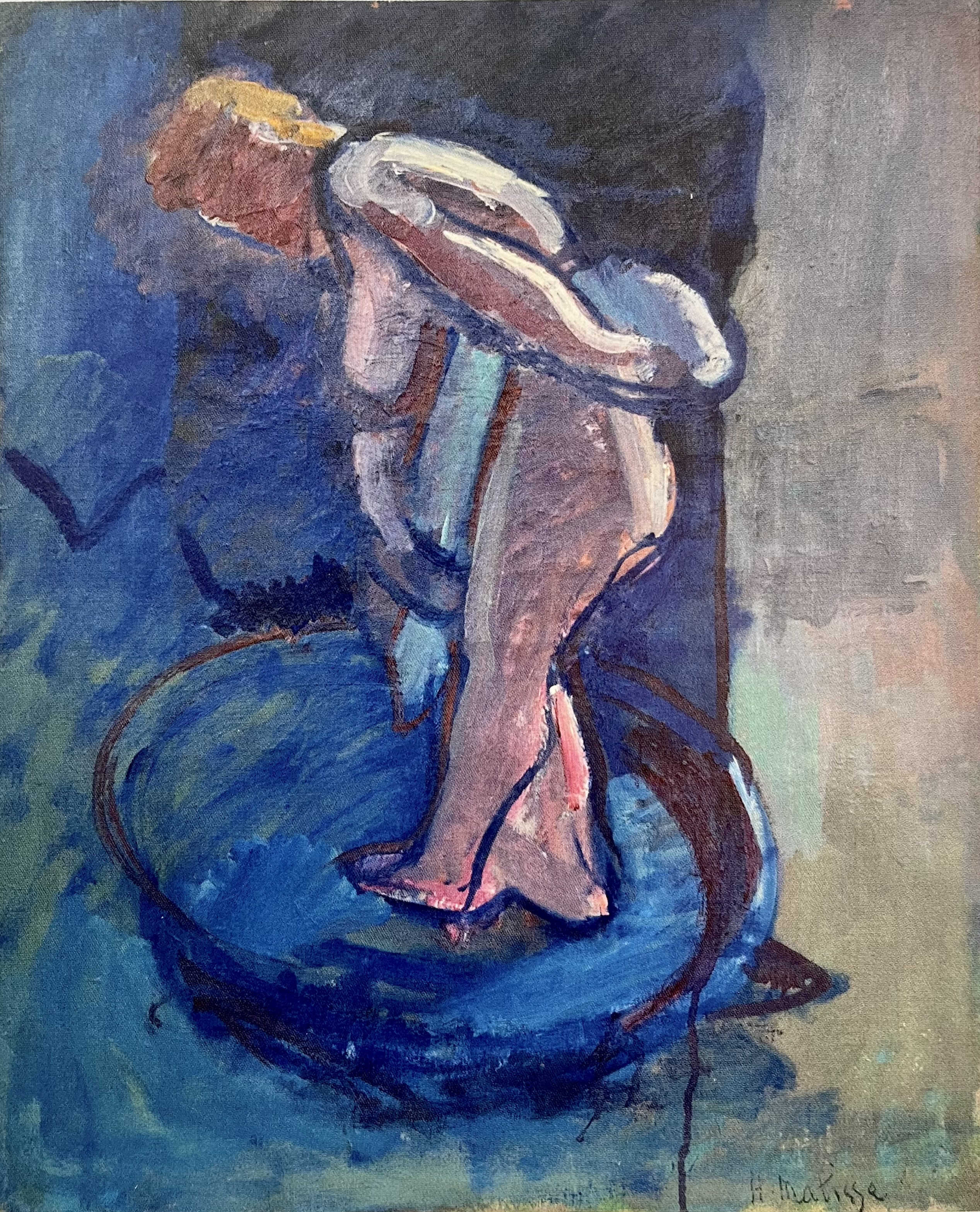 Nude washing herself (1907) – Henri Matisse Tablo