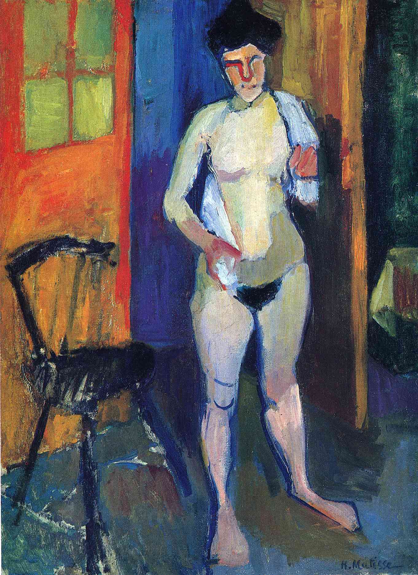 Nude with a White Towel (1902) Henri Matisse tablo - Dekolata