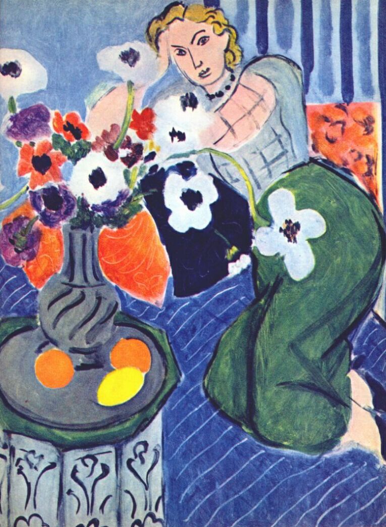 Odalisque, Blue Harmony (1937) – Henri Matisse Tablo