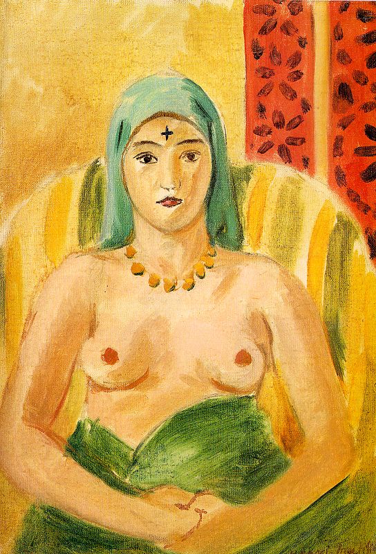 Odalisque, Half Length (The Tatoo) (1923) Henri Matisse tablo - Dekolata