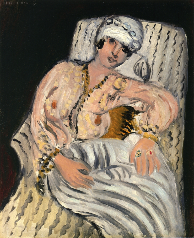 Odalisque (1917) Henri Matisse tablo - Dekolata