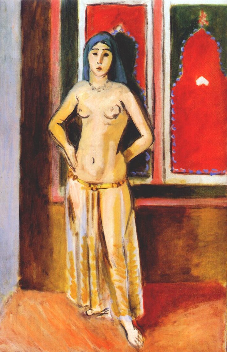 Odalisque (1923) Henri Matisse tablo - Dekolata
