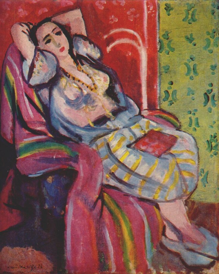 Odalisque (1926) – Henri Matisse Tablo