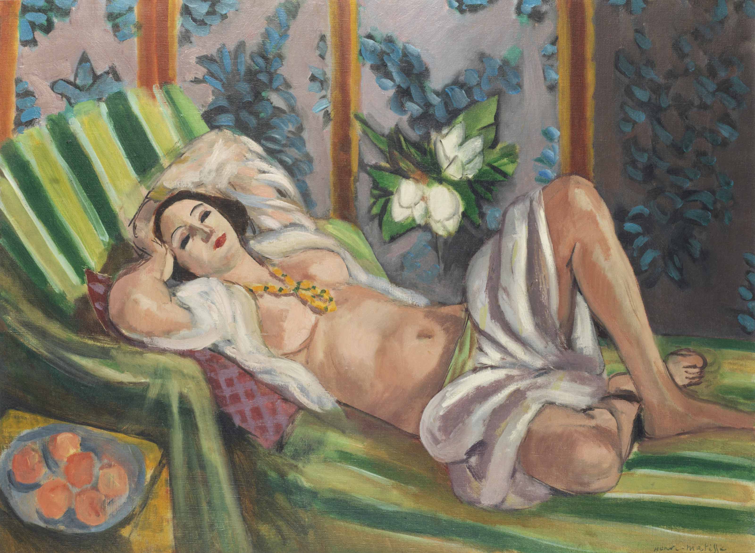 Odalisque Couchée aux Magnolias (1923) Henri Matisse tablo - Dekolata