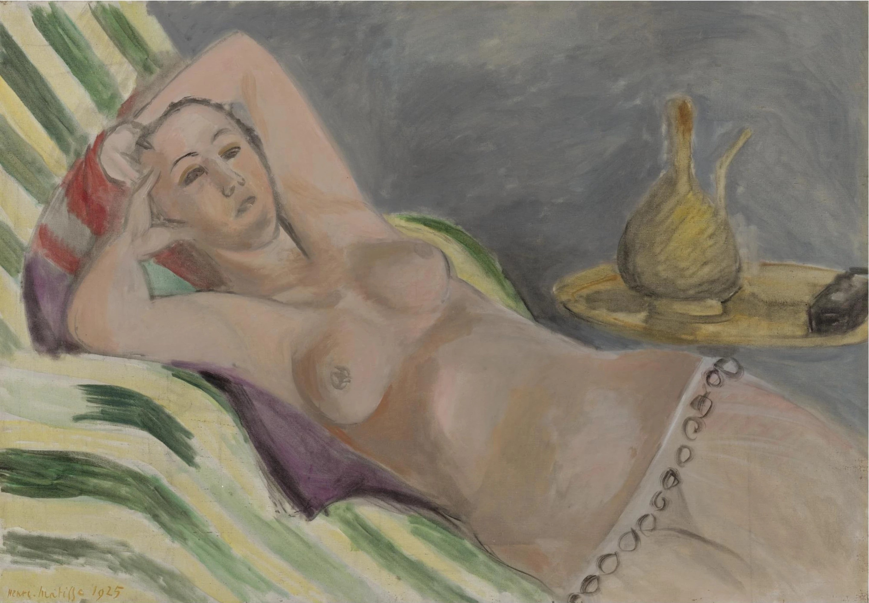 Odalisque Grise Et Jaune (1925) Henri Matisse tablo - Dekolata