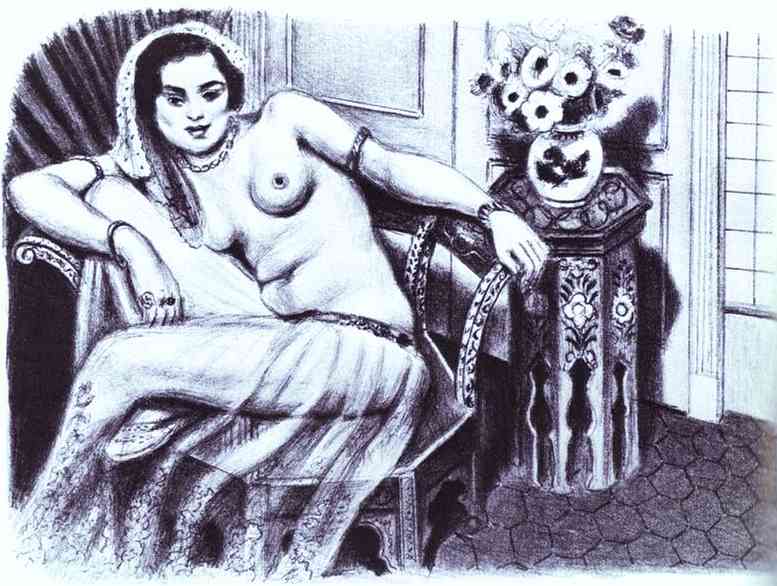 Odalisque in a Gauze Skirt (1929) – Henri Matisse Tablo