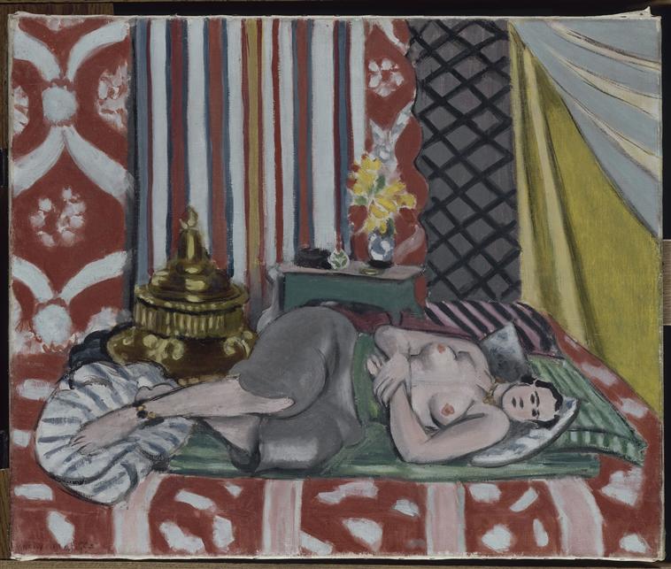 Odalisque in grey culottes (1927) Henri Matisse tablo - Dekolata