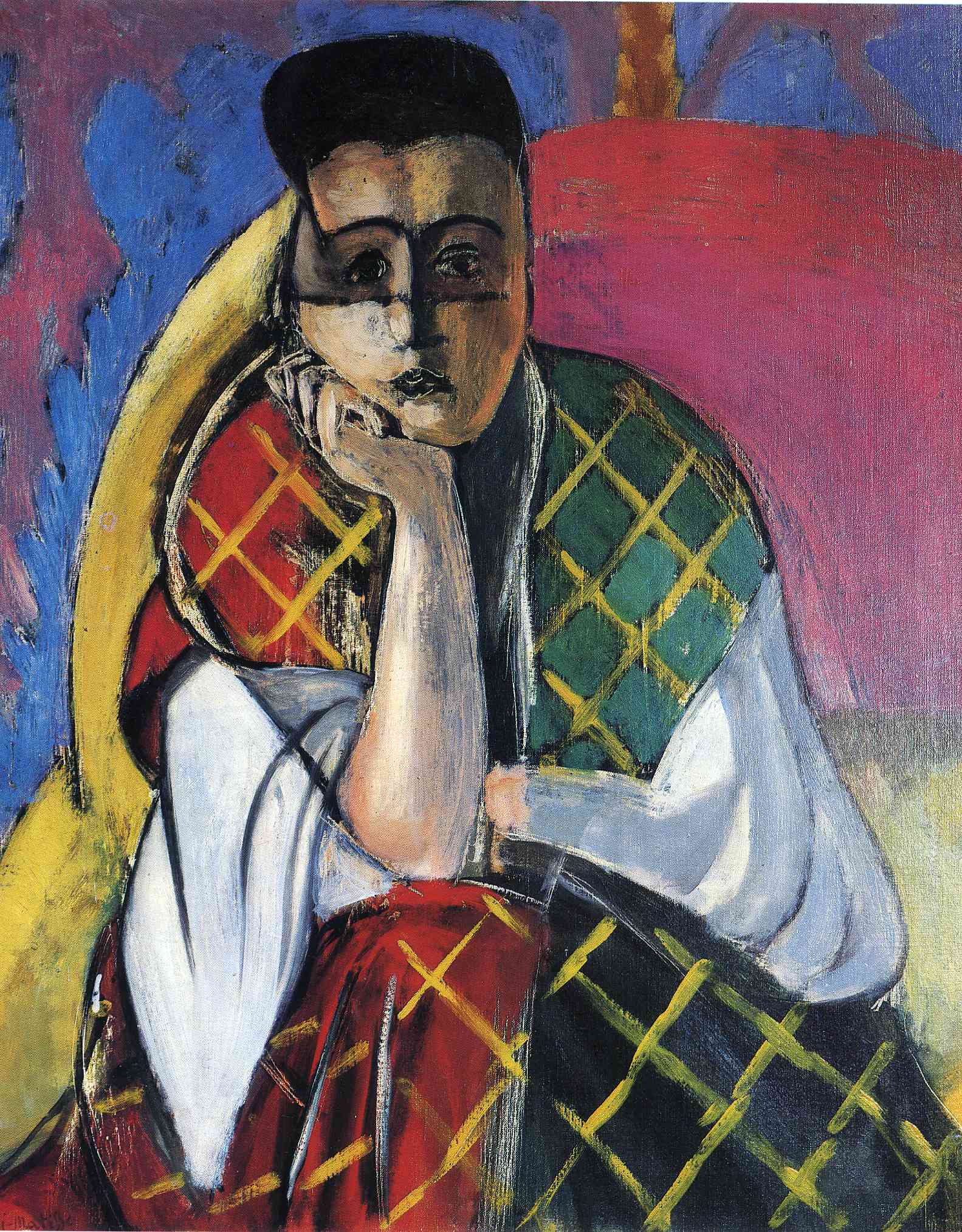 Odalisque with Gray Pants (1927) – Henri Matisse Tablo