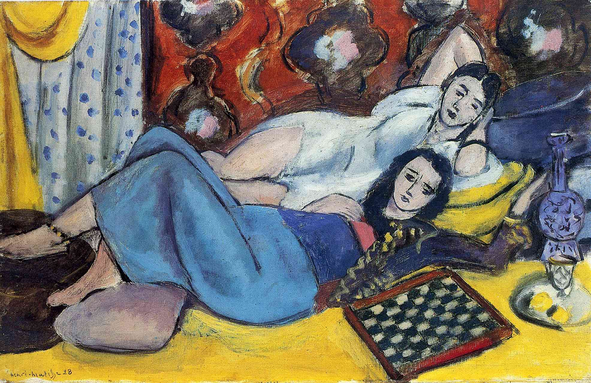 Odalisques (1928) Henri Matisse tablo - Dekolata