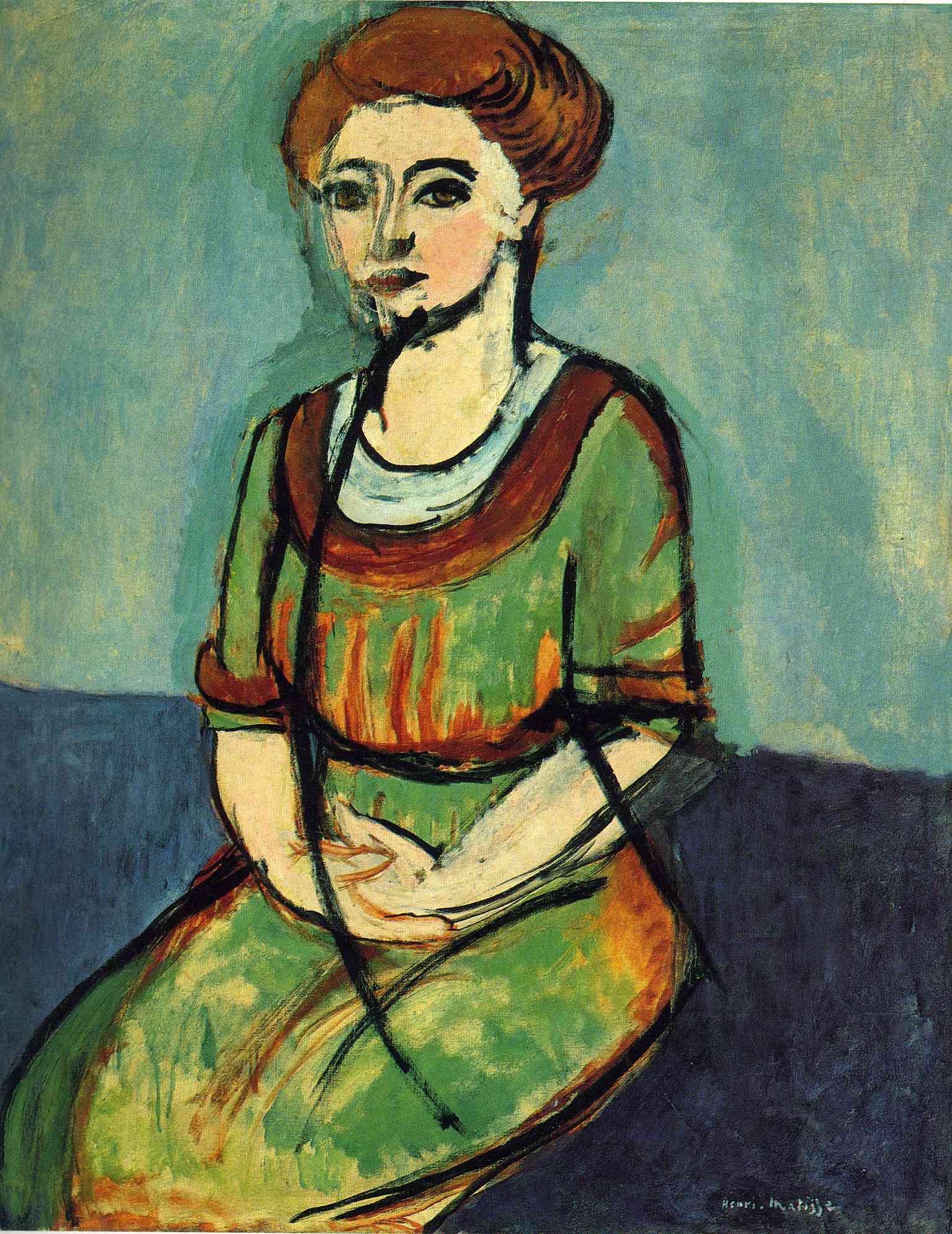 Olga Merson (1910) Henri Matisse tablo - Dekolata