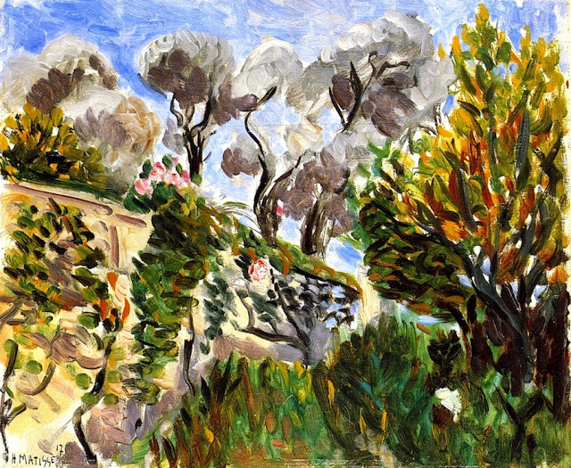 Olive Trees, Renoir’s Garden in Cagnes (1917) Henri Matisse tablo - Dekolata