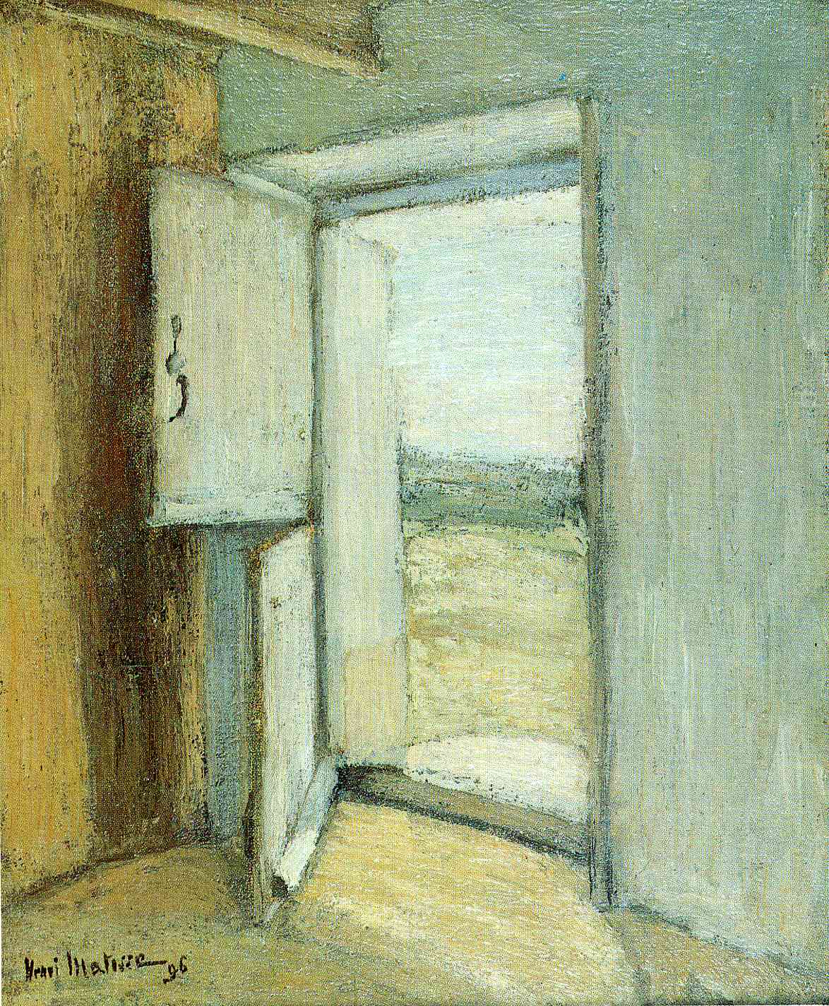 Open Door, Brittany (1896) Henri Matisse tablo - Dekolata