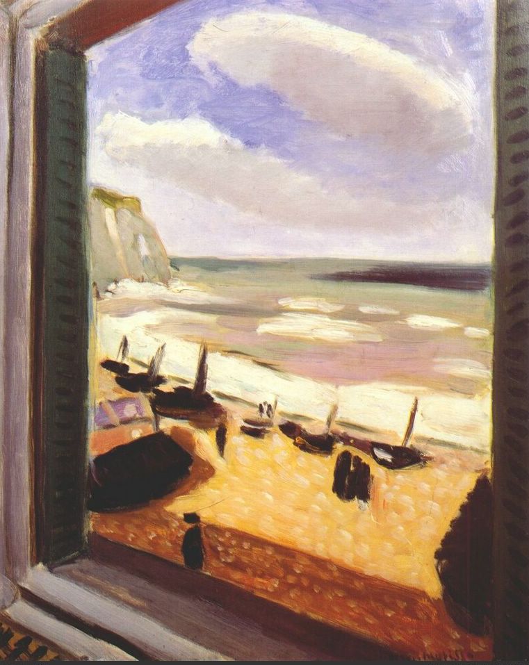 Open Window at Etretat (1920) Henri Matisse tablo - Dekolata