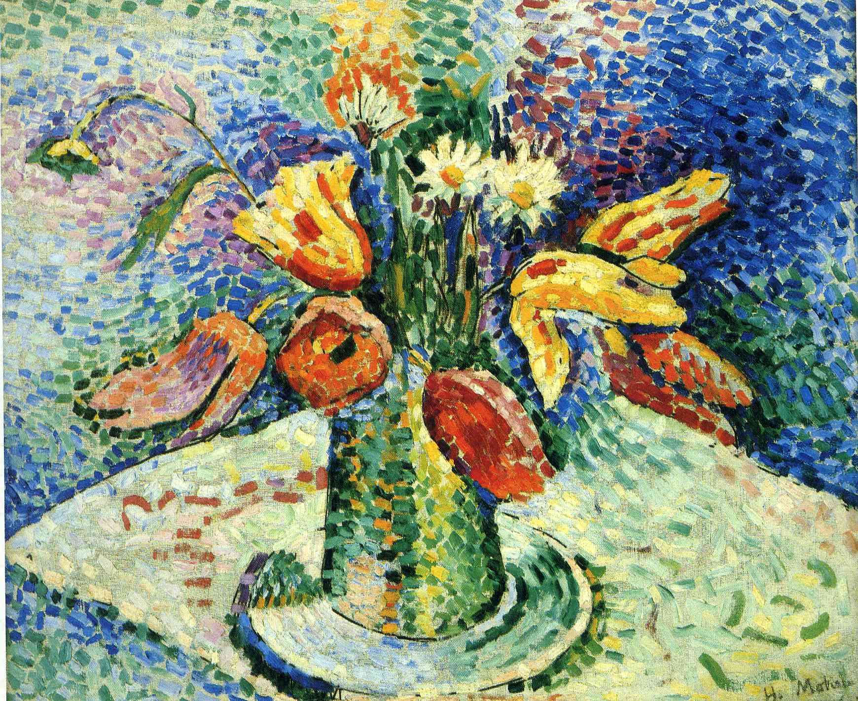 Parrot Tulips (II) (1905) Henri Matisse tablo - Dekolata