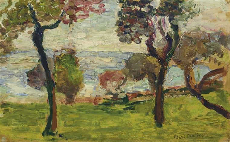 Paysage (1898) Henri Matisse tablo - Dekolata