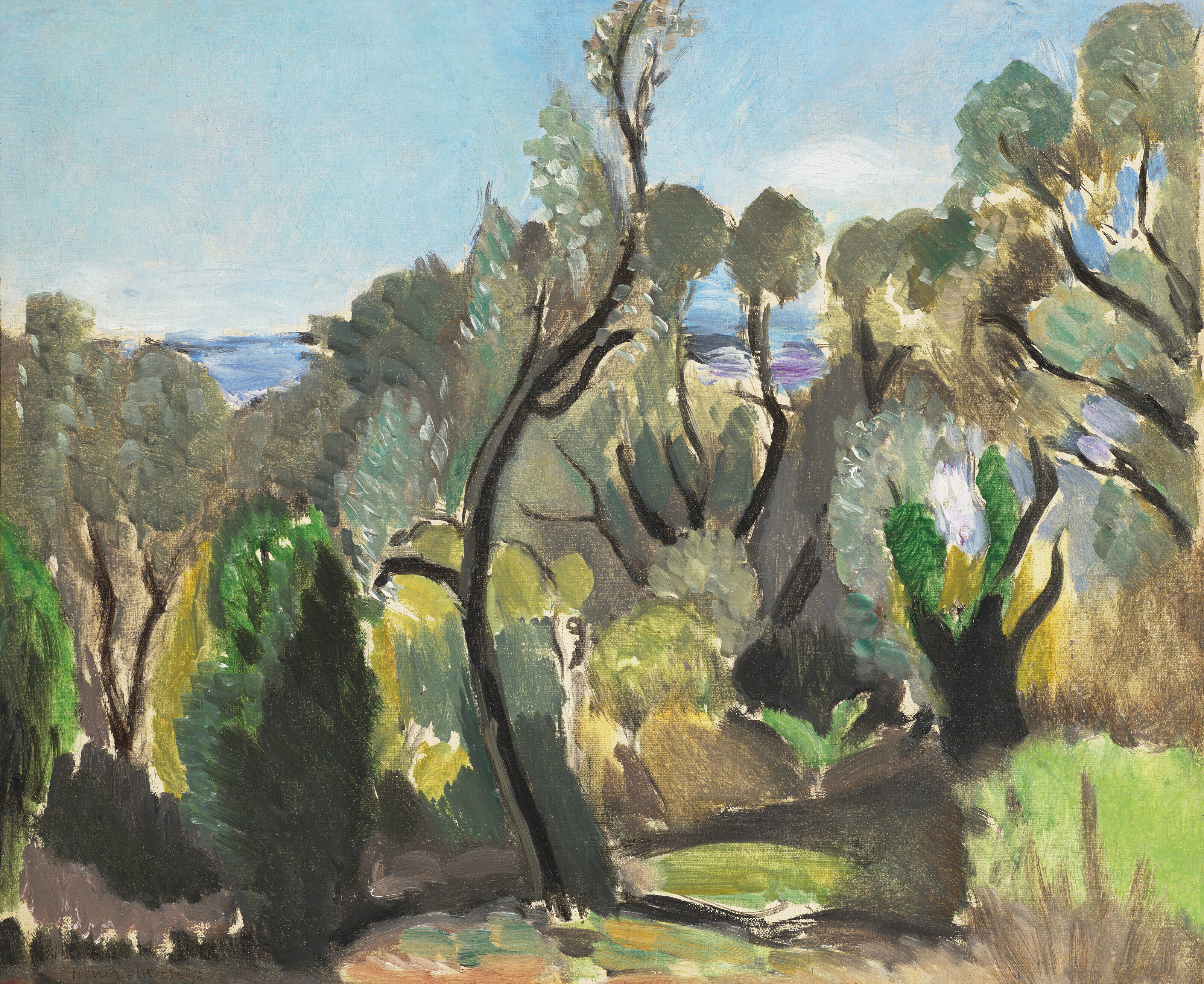 Paysage Aux Environs De Nice (1918) – Henri Matisse Tablo
