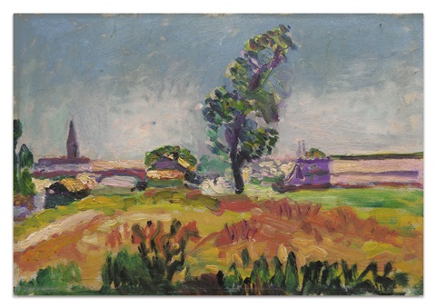 Paysage Des Environs De Toulouse, Le Pont Des Demoiselles (1898) – Henri Matisse Tablo