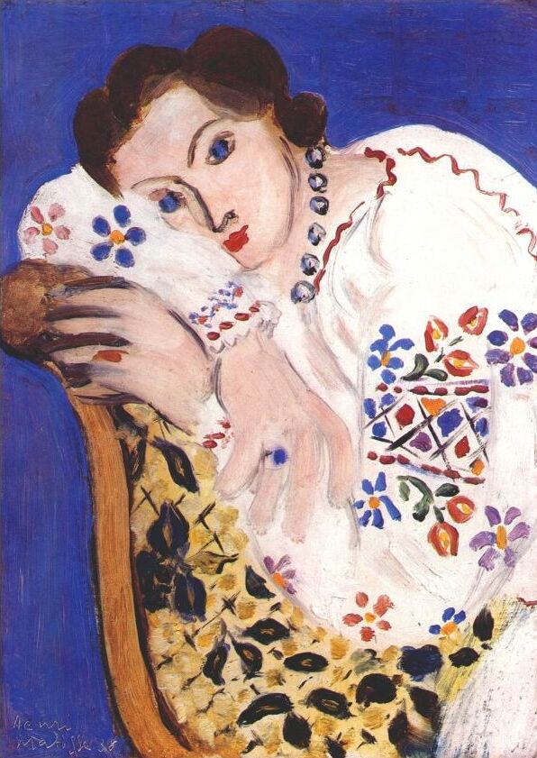 Peasant Blouse (1936) Henri Matisse tablo - Dekolata