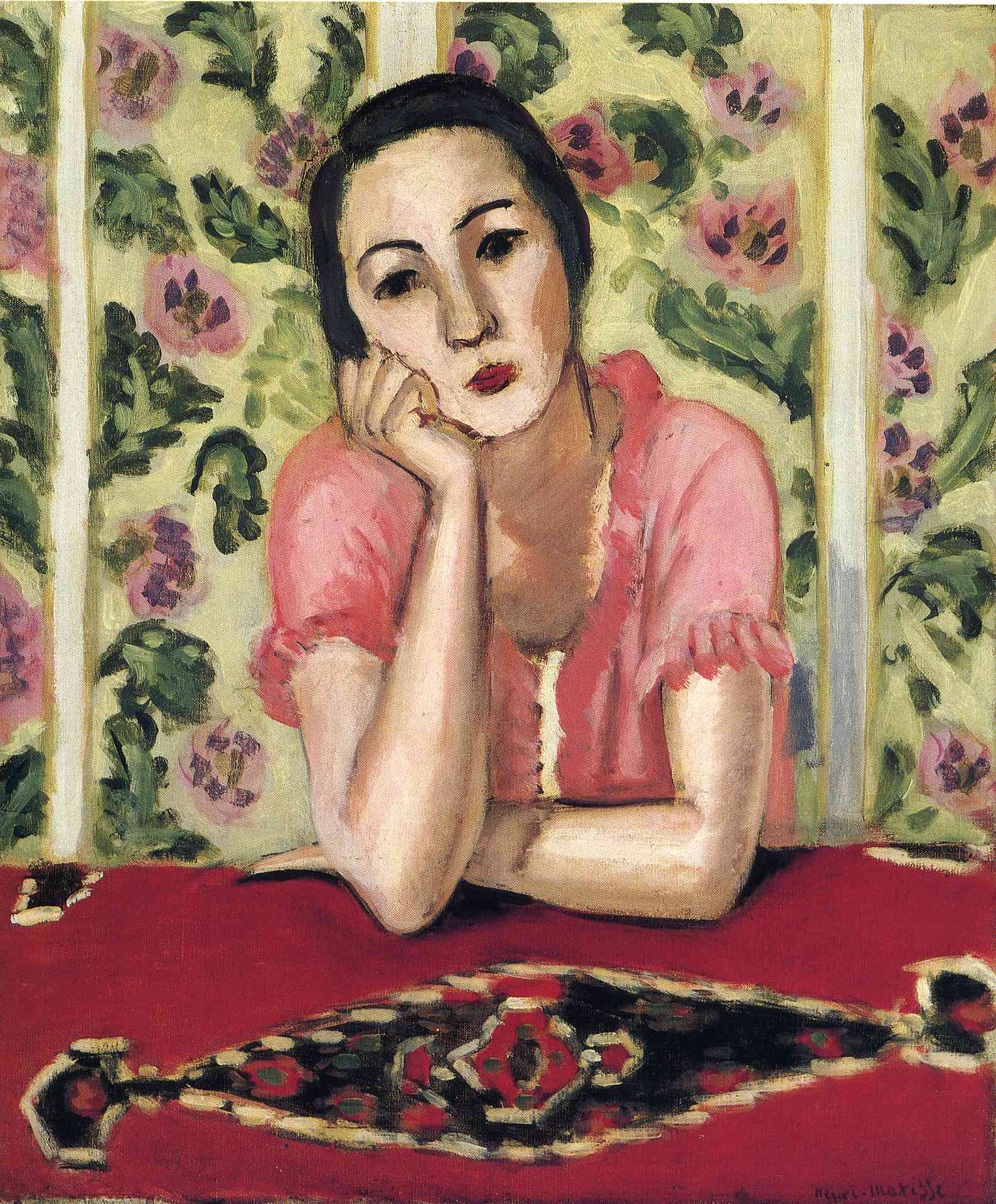 Pink Blouse (1924) – Henri Matisse Tablo