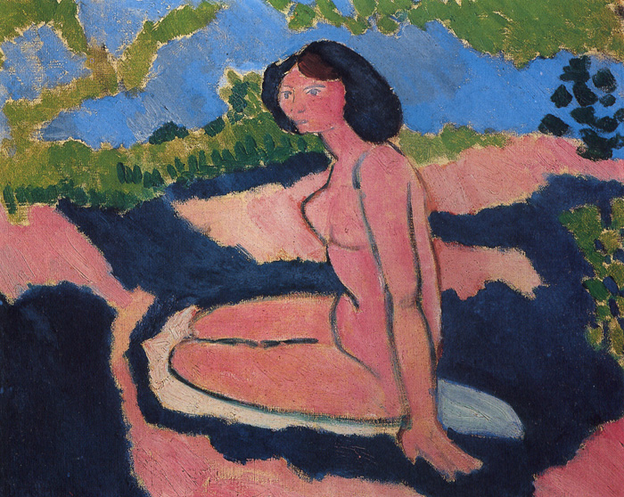 Pink Nude, or Seated Nude (1909) Henri Matisse tablo - Dekolata