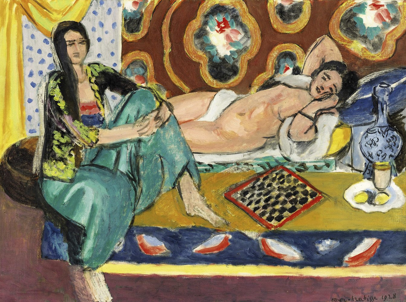 Playing Chess (1928) Henri Matisse tablo - Dekolata