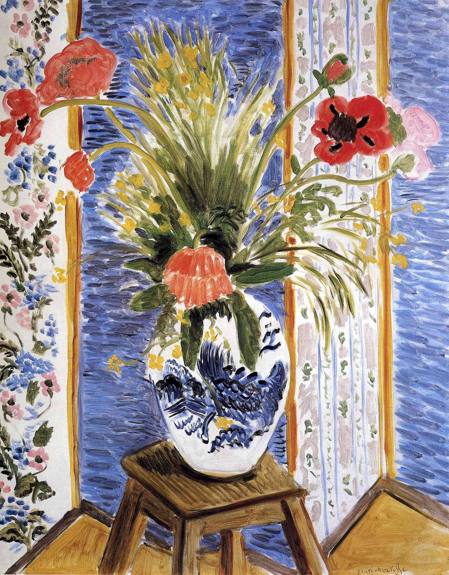 Poppies (1919) Henri Matisse tablo - Dekolata