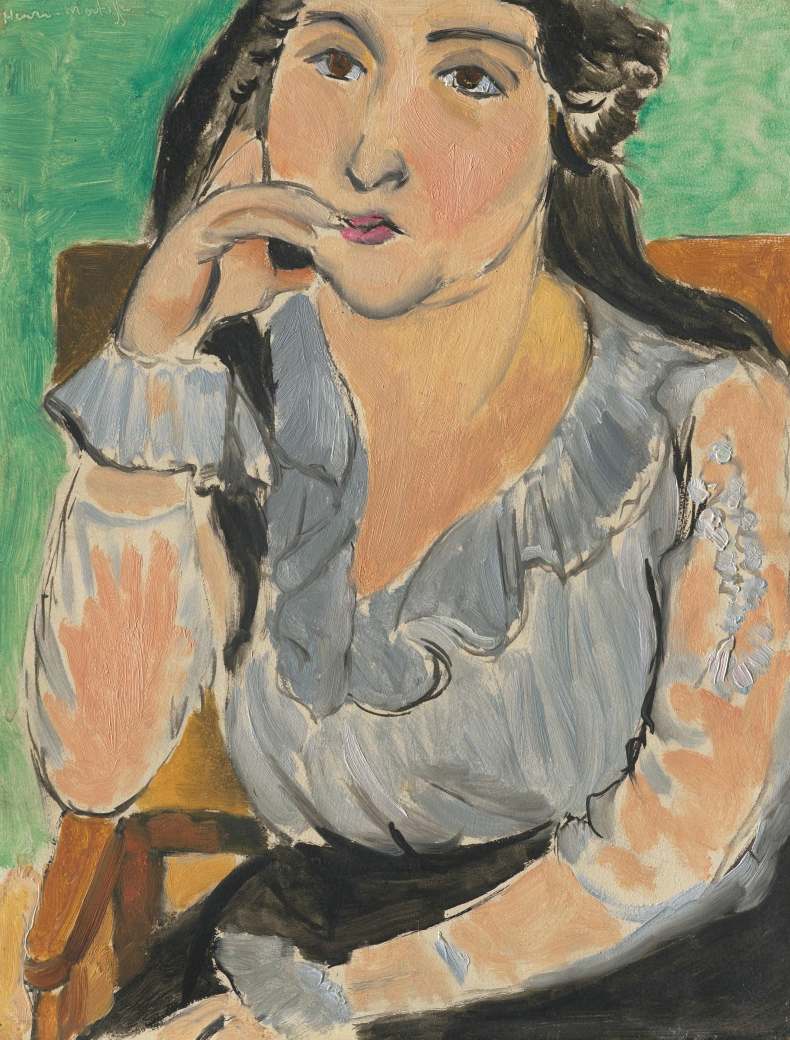 Portrait De Femme (Lorette) (1917) Henri Matisse tablo - Dekolata