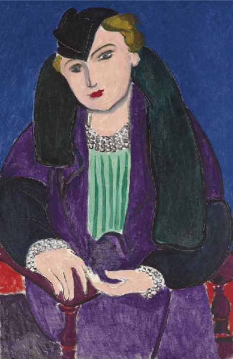 Portrait at Blue Coat (1935) Henri Matisse tablo - Dekolata