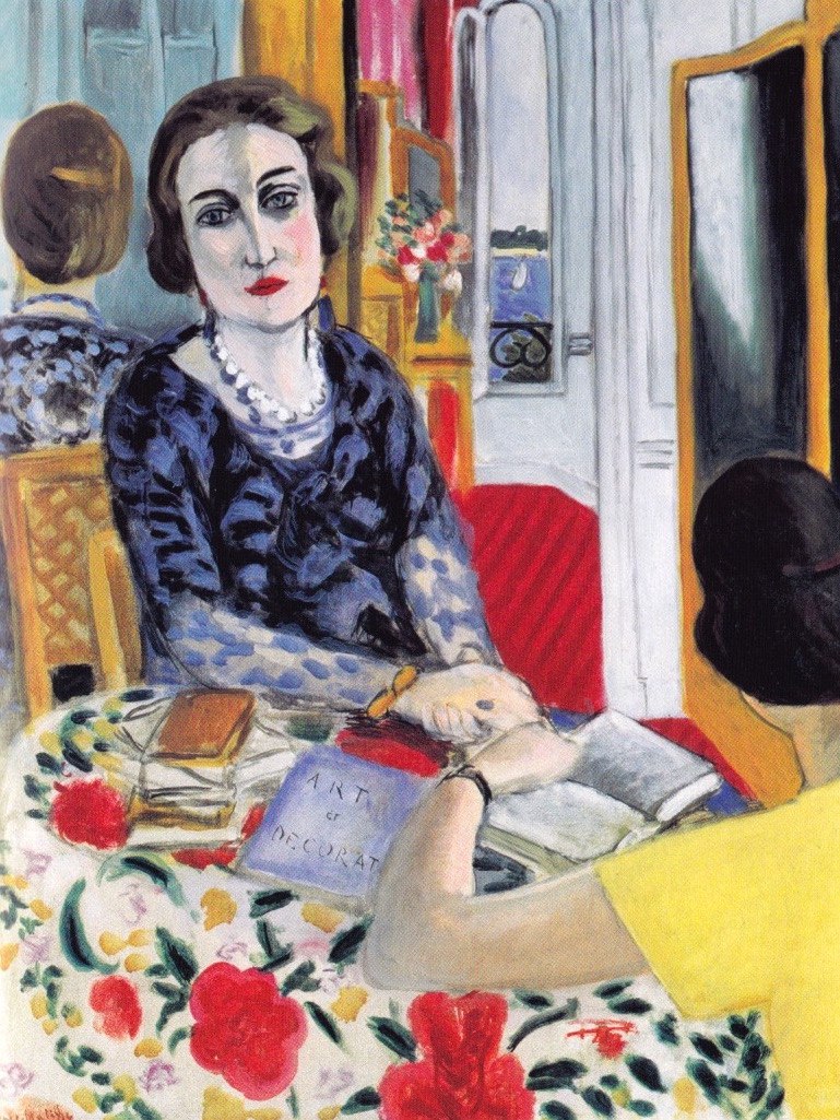 Portrait of Barones Gourgaud (1924) Henri Matisse tablo - Dekolata